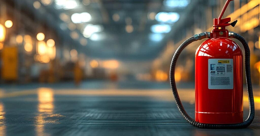 أنظمة مكافحة الحرائق في مستودع المواد الكيميائية الخطرة